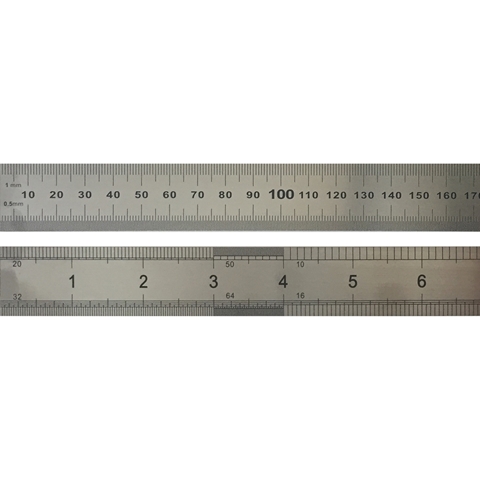 Picture of Steel Ruler 15cm METRIC/IMPERIAL