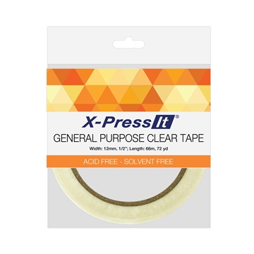 Picture of X-Press It General Purpose Clear Tape 12mm
